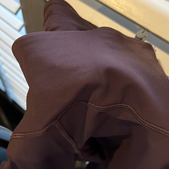 Eggplant color Lululemon Capris - Picture 2 of 5